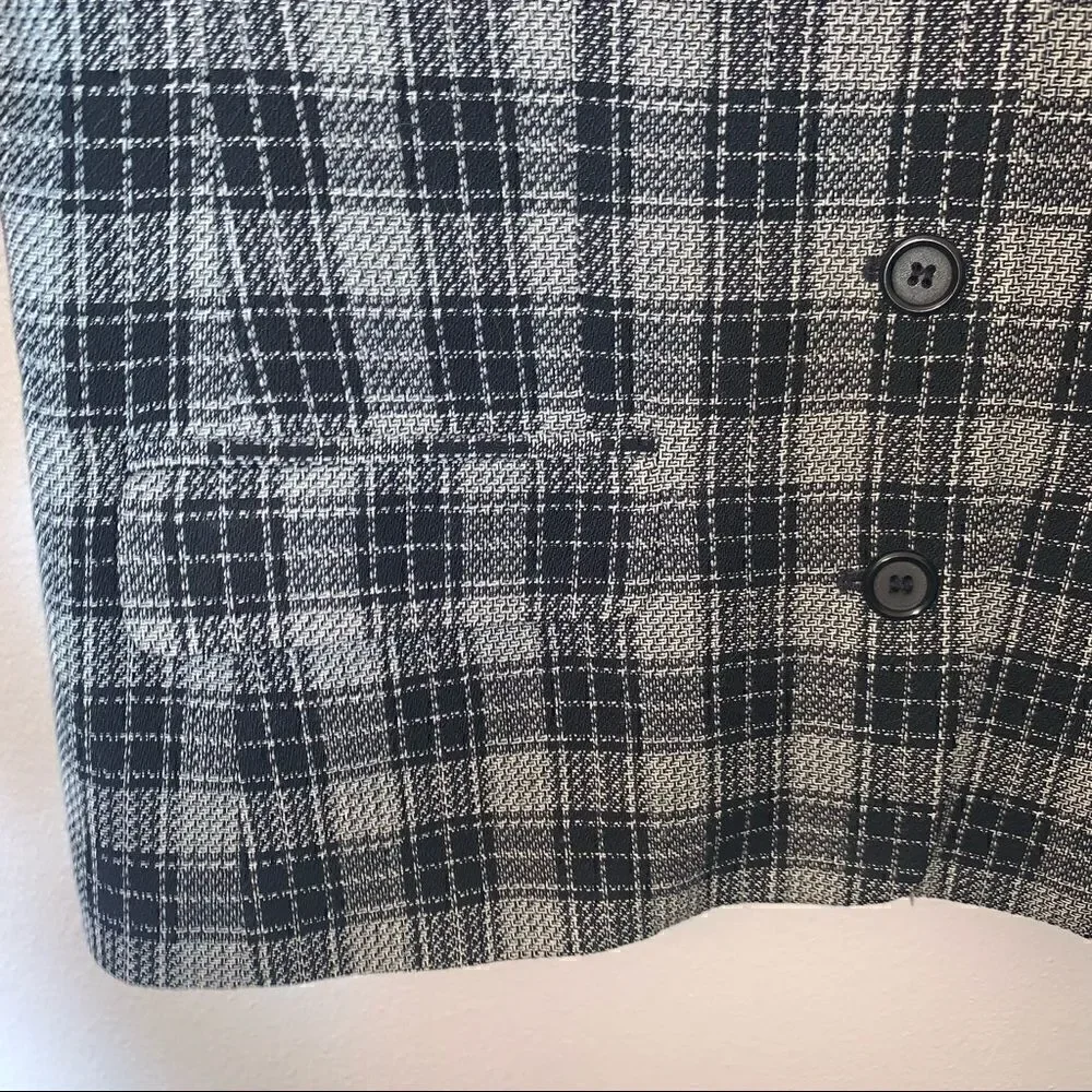 Vintage Liz Claiborne Collection Plaid Print Blazer Jacket - Picture 8 of 9